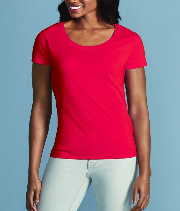 GL64550L-SOFTSTYLE MAGLIA DONNA SCOLLATURA- GILDAN